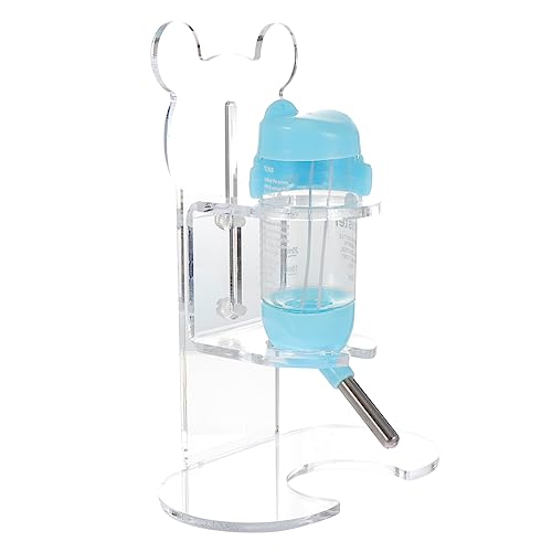VICASKY 1Satz Haustier Trinkflasche Vertikaler Wasserkocherhalter für Hamster und Kleine Auslaufsicherer Wassertrinker mit Einfacher Halterung und Flasche von VICASKY
