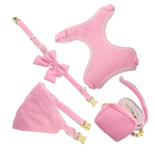VICASKY 1Satz Hundegeschirr Set für Kleine Atmungsaktives Geschirr mit Verstellbarer Leine und Halsband für Outdoor Aktivitäten Bequem für Chihuahua VICASKY 1Satz Hundegeschirr Set für Kleine Atmungsaktives Geschirr mit Verstellbarer Leine und Halsband für Outdoor Aktivitäten Bequem für Chihuahua von VICASKY
