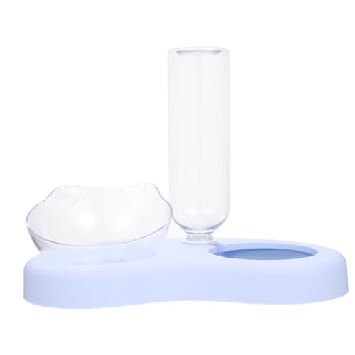 VICASKY 1Satz Katzenfutterschale mit Automatischer Wasserauffüllung Geneigtes Design für Katzen und Kleine Hygienisches Material für Innenräume von VICASKY