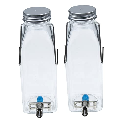VICASKY 1Satz Kleine Haustierwasserflasche Hängende Kaninchen Trinkflasche aus Hochwertigem Material für Hasen und Nagetiere mit Design für Einfache VICASKY 1Satz Kleine Haustierwasserflasche Hängende Kaninchen Trinkflasche aus Hochwertigem Material für Hasen und Nagetiere mit Design für Einfache von VICASKY