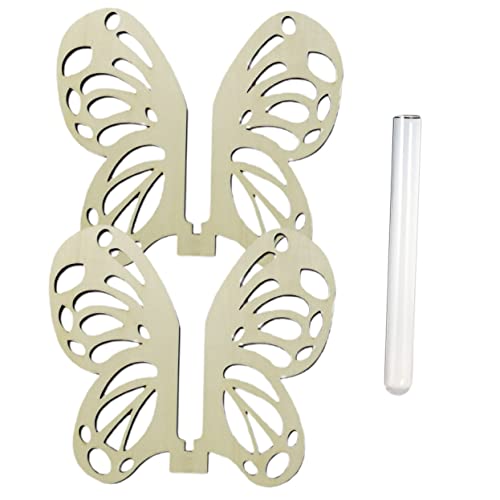 VICASKY 1Satz Röhrchen Vase Für Pflanzer Mit Rack Dekorative Desktoprohrvase Für Pflanzen Zimmerdeko Und Tischgestaltung Für Wohnzimmer von VICASKY