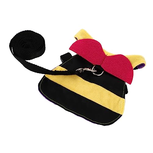 VICASKY 1Satz Süßes Outfit mit Leine Verstellbare Komfortable Tierbekleidung für Fotografie Requisiten und Bienendesign für Kleine Haustiere Wie und Katzen von VICASKY