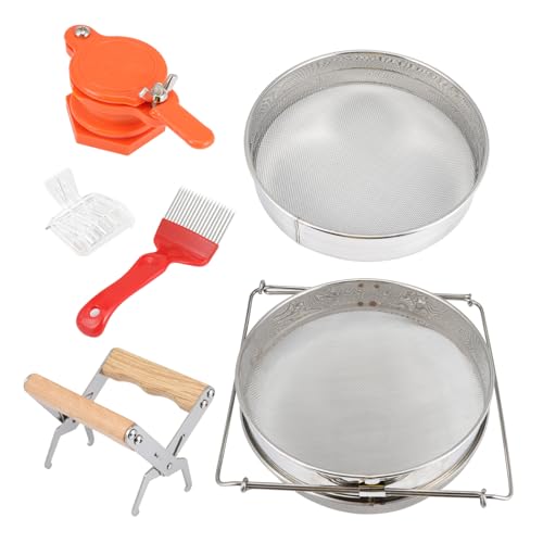 VICASKY 1Satz Werkzeugsatz Teiliges Set Mit Honigauslass Bienenkönigin Fänger Milzclip Und Honiggabel Langlebig Und Praktisch Für Imkerbedarf von VICASKY