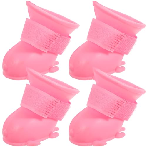 VICASKY 1Satz rutschfeste Regenstiefel für Kleine wasserdichte und Verstellbare Pfotenschutz Schuhe Langlebig für Outdoor Aktivitäten zu Reinigen von VICASKY