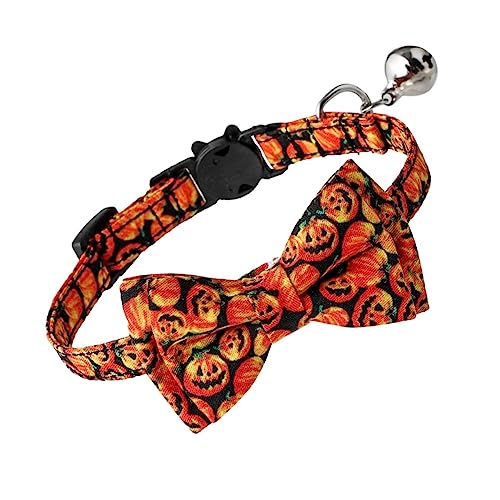VICASKY 1Stück Halloween Haustierkragen mit Kürbis Muster Verstellbares Katzen und Hundehalsband für Partys und Festlichkeiten für Fotoshootings und Besondere Anlässe Langlebig VICASKY 1Stück Halloween Haustierkragen mit Kürbis Muster Verstellbares Katzen und Hundehalsband für Partys und Festlichkeiten für Fotoshootings und Besondere Anlässe Langlebig von VICASKY