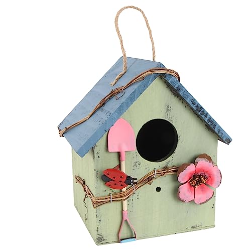 VICASKY 1Stück Holz Vogelhaus Handgemachtes Hängendes Für Garten Stabiles Design Atmungsaktiv Langlebig Für Kleine Stilvolle Außen Dekoration VICASKY 1Stück Holz Vogelhaus Handgemachtes Hängendes Für Garten Stabiles Design Atmungsaktiv Langlebig Für Kleine Stilvolle Außen Dekoration von VICASKY