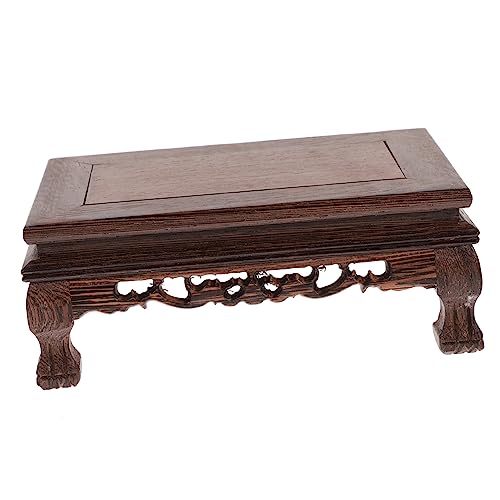 VICASKY 1Stück Holzblumentopf Sockel Rechteckiger Chinesischer Für Innendekoration Eleganter Blumengefäß Für Wohnzimmer von VICASKY