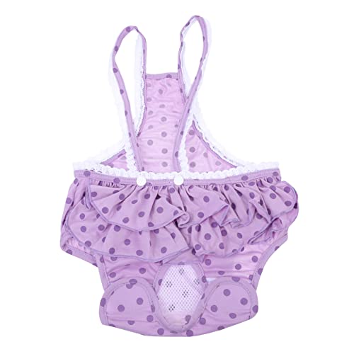 VICASKY 1Stück Hündinnen Wiederverwendbare Bequeme Baumwollunterwäsche für Menstruation Periodenhöschen mit Niedlichem Punktemuster für Kleine VICASKY 1Stück Hündinnen Wiederverwendbare Bequeme Baumwollunterwäsche für Menstruation Periodenhöschen mit Niedlichem Punktemuster für Kleine von VICASKY