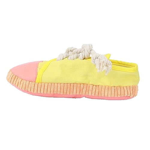 VICASKY 1Stück Kreatives Gelbes Slipper mit Geräuschfunktion für Zähnepflege und Robust und Langlebig für Haustiere und Welpen VICASKY 1Stück Kreatives Gelbes Slipper mit Geräuschfunktion für Zähnepflege und Robust und Langlebig für Haustiere und Welpen von VICASKY
