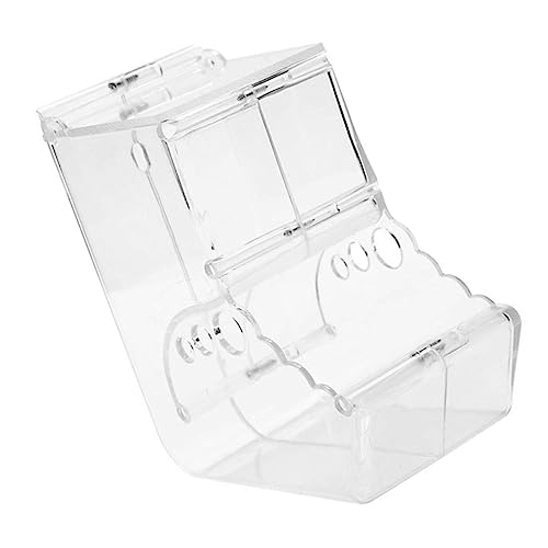VICASKY 1Stück Plastikfutterautomat Für Hamster Automatischer Futternapf Mit Hygienischem Design Zu Reinigen Für Tägliche Fütterung Transparentes Material Sicher von VICASKY