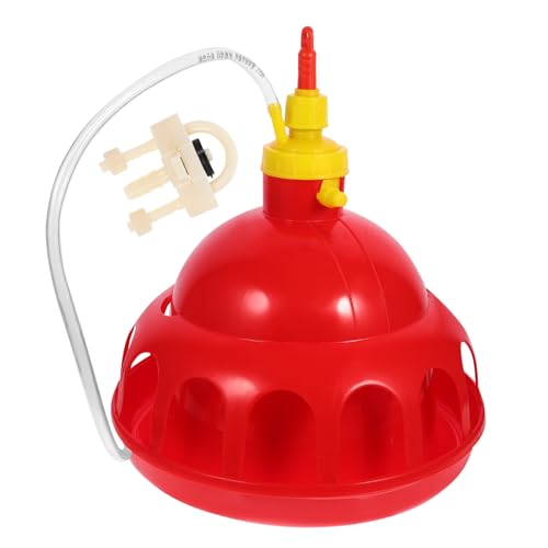 VICASKY 1Stück Rot Gefärbter Verdickter Wassertrinker Für Geflügel Automatischer Wasserspender Für Hühner Und Gänse Trinksystem Für Haustier Vögel Und Heimtierhaltung von VICASKY