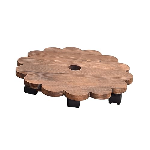 VICASKY 1Stück Runder Pflanzenroller Massivem Für Blumenpot Transport Blumentopfständer Für Drinnen Und Draußen VICASKY 1Stück Runder Pflanzenroller Massivem Für Blumenpot Transport Blumentopfständer Für Drinnen Und Draußen von VICASKY
