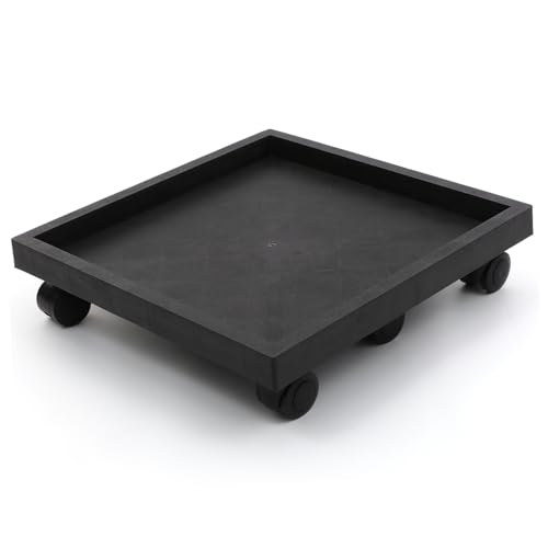 VICASKY 1Stück Stand Mit Rädern Garten Terrasse Pflanzentopfablage Hochwertigem Verstärktem Material Und Tiefbraun Modell von VICASKY