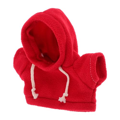 VICASKY 1stück Stuffed Animal Kleidung Für Plüschbären Niedlicher Hoodie Für Puppen Und Spielzeug Für Kleine Hunde Und DIY-projekte Rot von VICASKY