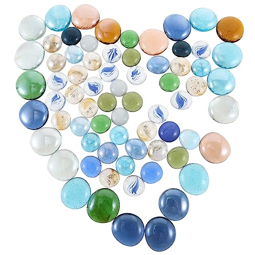 VICASKY 1tasche Aquariensteine Aus Glas Für Aquarien Dekorative Glassteine Aquarienkiesel Aquariendekoration Kleine Steine Für Terrarien von VICASKY