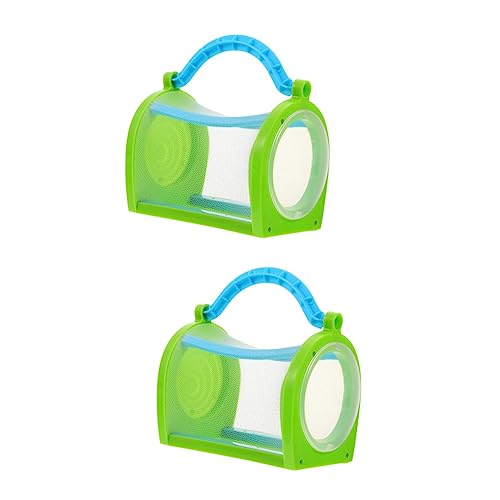VICASKY 2 STK Insektenkiste Kunststoff-Terrarium Tier Spielzeugwerkzeuge Kindernetz Lebensraum Für Mini-Schmetterlinge Plastik Bodenkäfig Atmungsaktiv Grundschule von VICASKY