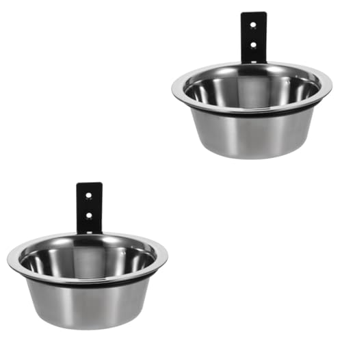 VICASKY 2 Sätze Hängender Edelstahl Napf für Katzen und Hunde Erhöhtes Design Leicht zu Reinigen Langlebig Sicher für Wasser und Futter Geeignet für Wandmontage VICASKY 2 Sätze Hängender Edelstahl Napf für Katzen und Hunde Erhöhtes Design Leicht zu Reinigen Langlebig Sicher für Wasser und Futter Geeignet für Wandmontage von VICASKY