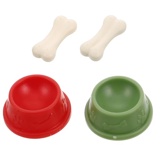 VICASKY 2 Sätze Miniatur Hunde Futternapf Teiliges aus Kunststoff für Puppenhaus Realistische Tierfiguren Hundespielzeug und Zubehör für Kreative Rollenspiele VICASKY 2 Sätze Miniatur Hunde Futternapf Teiliges aus Kunststoff für Puppenhaus Realistische Tierfiguren Hundespielzeug und Zubehör für Kreative Rollenspiele von VICASKY