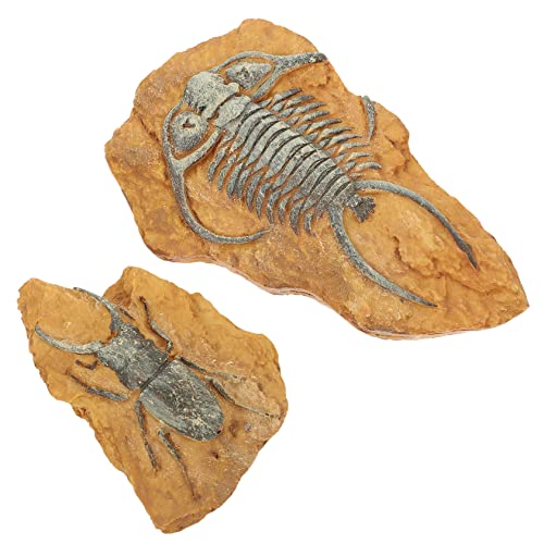 VICASKY 2 Stück Dekoration für Reptilienkästen DIY Terrarienornamente aus Resin Lebensechte Lizard Box für Natürliche Umgebung von Kleinen Haustieren von VICASKY
