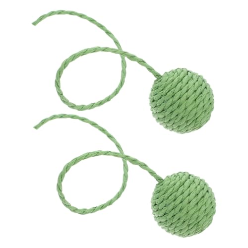 VICASKY 2 Stück Ersatzball für Katzenklettergerüst Katzenkratzer Katzenspielzeug Katzen zubehör Katzen Set Kratzbaum aus Sisal Kratzspielzeug für Katzen Katze kratzt Papier Green VICASKY 2 Stück Ersatzball für Katzenklettergerüst Katzenkratzer Katzenspielzeug Katzen zubehör Katzen Set Kratzbaum aus Sisal Kratzspielzeug für Katzen Katze kratzt Papier Green von VICASKY