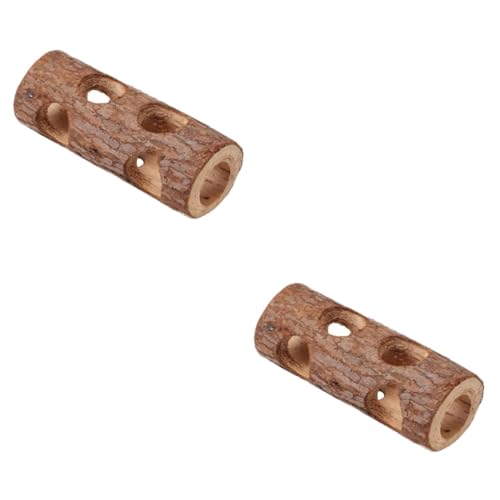 VICASKY 2 Stück Hamster Tunnel Holzspielzeug aus Naturholz Glatte Oberfläche Sicheres Versteck für Kleine Haustiere Wie Hamster Rennmaus Chinchilla Lang Robustes Kauspielzeug und VICASKY 2 Stück Hamster Tunnel Holzspielzeug aus Naturholz Glatte Oberfläche Sicheres Versteck für Kleine Haustiere Wie Hamster Rennmaus Chinchilla Lang Robustes Kauspielzeug und von VICASKY