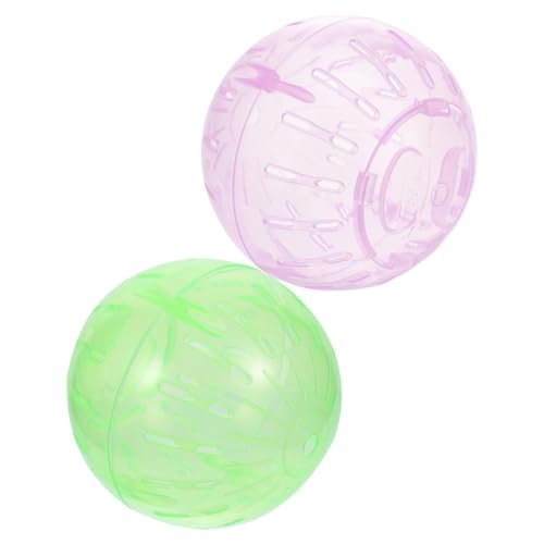 VICASKY 2 Stück Hamsterball für Kleintiere Transparente Übungsbälle für Zwerghamster Meerschweinchen Leicht mit Belüftungsöffnungen für Spiel und Bewegung VICASKY 2 Stück Hamsterball für Kleintiere Transparente Übungsbälle für Zwerghamster Meerschweinchen Leicht mit Belüftungsöffnungen für Spiel und Bewegung von VICASKY
