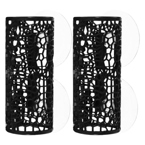 VICASKY 2 Stück Hohes Versteck für Aquarien Dekoration und Schutz für Betta und Garnelen Flexibles Design Schwarz VICASKY 2 Stück Hohes Versteck für Aquarien Dekoration und Schutz für Betta und Garnelen Flexibles Design Schwarz von VICASKY