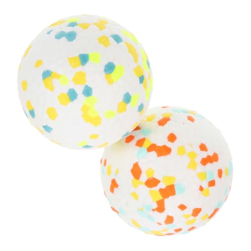 VICASKY 2 Stück Hundespielball aus Robustem Bissfestem Material Interaktives Leichtes Kauspielzeug für Kleine Hunde zur Zahnpflege und Beschäftigung Bunte Farben für Welpen und Erwachsene VICASKY 2 Stück Hundespielball aus Robustem Bissfestem Material Interaktives Leichtes Kauspielzeug für Kleine Hunde zur Zahnpflege und Beschäftigung Bunte Farben für Welpen und Erwachsene von VICASKY