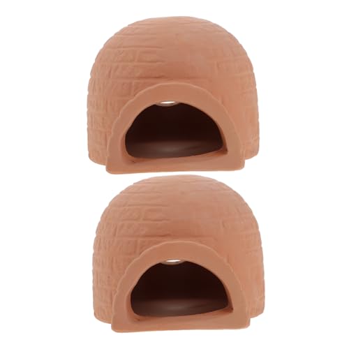 VICASKY 2 Stück Keramische Fischversteck Höhle Aquarium Dekoration Ornamente für Fische und Garnelen für Sicheres Habitat VICASKY 2 Stück Keramische Fischversteck Höhle Aquarium Dekoration Ornamente für Fische und Garnelen für Sicheres Habitat von VICASKY