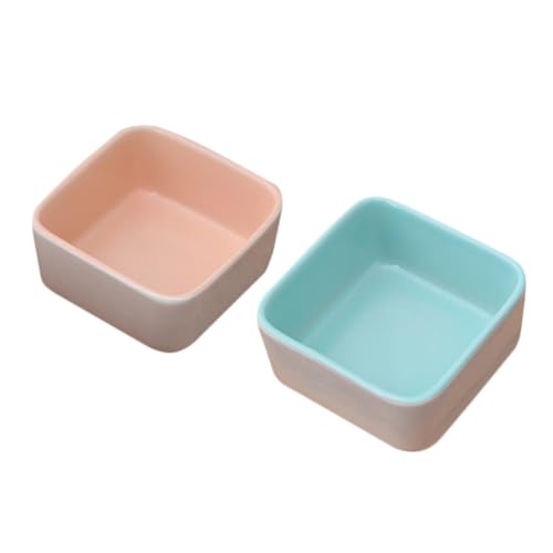 VICASKY 2 Stück Keramische Hamster Futterschalen Multifunktionale Futter und Wassernäpfe für Chinchillas und Kleine Tiere und Wiederverwendbar Leicht zu Reinigen VICASKY 2 Stück Keramische Hamster Futterschalen Multifunktionale Futter und Wassernäpfe für Chinchillas und Kleine Tiere und Wiederverwendbar Leicht zu Reinigen von VICASKY