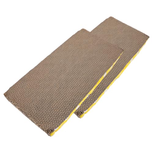 VICASKY 2 Stück Kratzbrett für Katzen Wellpappe Kratzmatte Katzenkratzbrett Langlebig Katzenspielzeug mit Komfortabler Liegefläche und Modernem Design zur Krallenpflege und Beschäftigung VICASKY 2 Stück Kratzbrett für Katzen Wellpappe Kratzmatte Katzenkratzbrett Langlebig Katzenspielzeug mit Komfortabler Liegefläche und Modernem Design zur Krallenpflege und Beschäftigung von VICASKY
