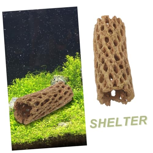 VICASKY 2 Stück Shrimp Hideout Aquarium Deko aus Resin Naturnahe Garnelen Versteckhöhle Einzigartiges Versteck für Garnelen und Fische Dekoratives Aquarium Ornament für Lebendiges von VICASKY