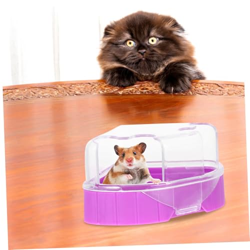 VICASKY 2 Stück Teiliges Hamster Badezimmer Sandbad aus Strapazierfähigem Kompakte Ecktoilette für Kleine Nagetiere Wie Hamster Gerbils und Mäuse mit Praktischer Schaufel Zufällige Farbe von VICASKY