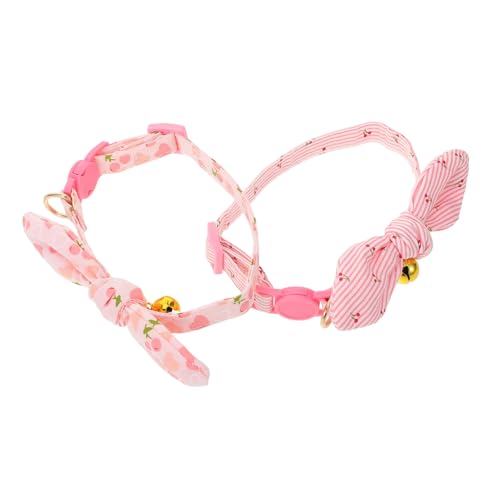 VICASKY 2 Stück Teiliges Verstellbares Hundehalsband mit Herzanhänger und Glocke Dekoratives Langlebiges Haustierhalsband für Kleine Hunde und Katzen für Fotoshootings Hochzeiten Jubiläen VICASKY 2 Stück Teiliges Verstellbares Hundehalsband mit Herzanhänger und Glocke Dekoratives Langlebiges Haustierhalsband für Kleine Hunde und Katzen für Fotoshootings Hochzeiten Jubiläen von VICASKY