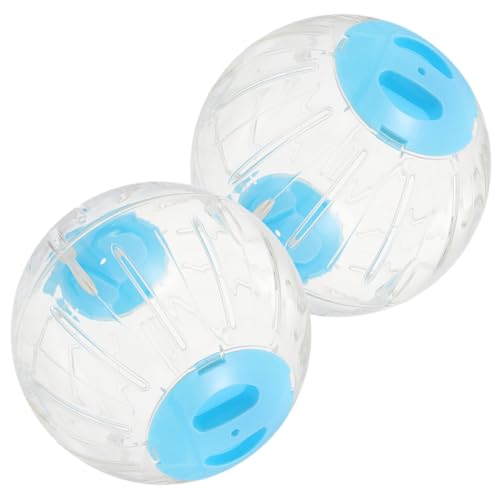 VICASKY 2 Stück Transparent Hamsterlaufball mit Belüftungsöffnungen für Kleintiere Strapazierfähiges PC Material Leicht und Tragbar für Fitness und Bewegung VICASKY 2 Stück Transparent Hamsterlaufball mit Belüftungsöffnungen für Kleintiere Strapazierfähiges PC Material Leicht und Tragbar für Fitness und Bewegung von VICASKY