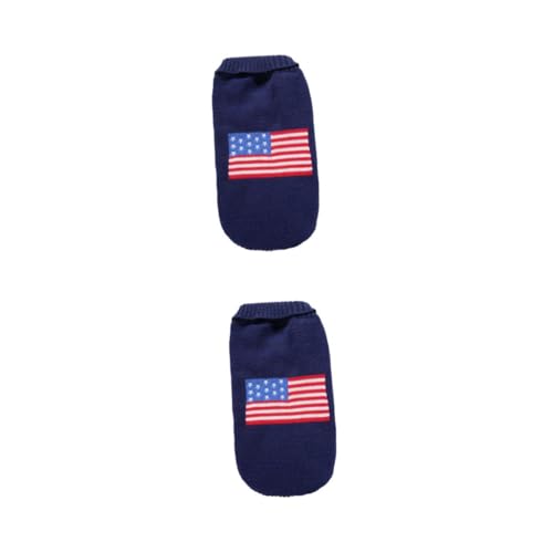 VICASKY 2 Stück Winterwarmer Hundepullover mit Amerikanischer Flagge Modischer Pullover für Kleine bis Große Hunde Bequem und Strapazierfähig für Weihnachten und Outdoor Aktivitäten XL VICASKY 2 Stück Winterwarmer Hundepullover mit Amerikanischer Flagge Modischer Pullover für Kleine bis Große Hunde Bequem und Strapazierfähig für Weihnachten und Outdoor Aktivitäten XL von VICASKY