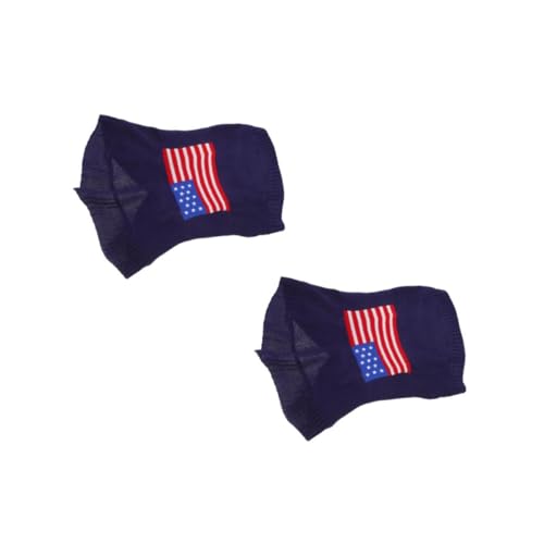 VICASKY 2 Stück Winterwarmer Hundepullover mit Amerikanischer Flagge Weicher Strick für Kleine Hunde für Weihnachten Party und Outdoor Aktivitäten Bequem und Langlebig VICASKY 2 Stück Winterwarmer Hundepullover mit Amerikanischer Flagge Weicher Strick für Kleine Hunde für Weihnachten Party und Outdoor Aktivitäten Bequem und Langlebig von VICASKY