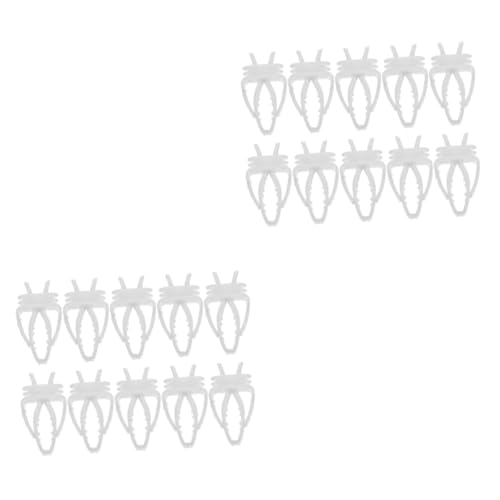 VICASKY 20 Stck. Teiliges Vogelkäfig Clips aus Langlebigem Material Praktische Futterhalter für Papageien und Sittiche Einfache Befestigung Futterverschwendung für Obst und Gemüse von VICASKY