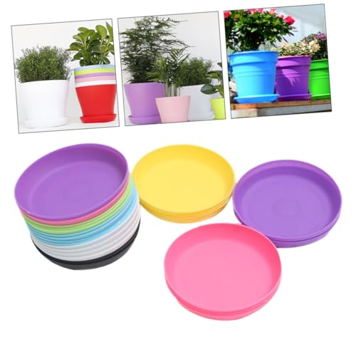 VICASKY 20Stücke Untertasse Für Sukkulenten Pflanzentöpfe Tablett Zufällige Farben Für Pflanzenpflege Und Dekoration von VICASKY