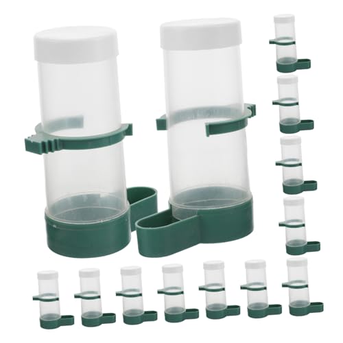 VICASKY 20Stücke Vogel Wasserspender Automatischer Futterspender für Papageien Sittiche und Kleine Nachfüllen für Vogelkäfige und Nester Stressfreies von VICASKY
