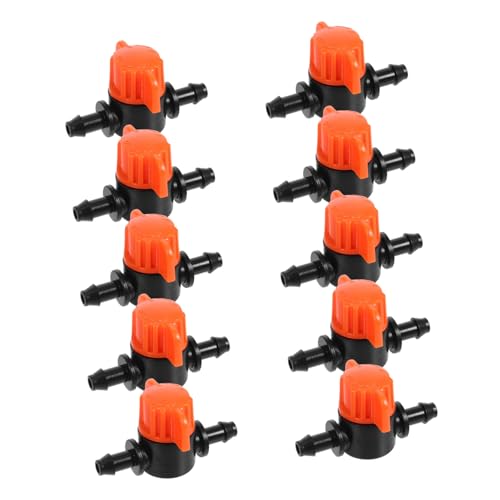 VICASKY 25Stücke Teiliges Bewässerungsset Für Garten Einstellbare Tropfbewässerungsstrahler Für Bewässerungssysteme Passend Für Gartenbeete Und Rasenflächen Orange von VICASKY
