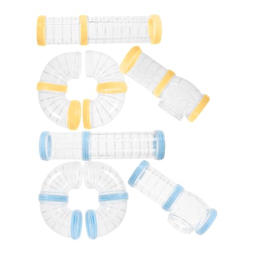 VICASKY 2Sätze Hamster Röhren DIY Tunnel für Hamsterkäfige Material Transparentes Design Zubehör für Kleintiere Innen und Außenanwendungen VICASKY 2Sätze Hamster Röhren DIY Tunnel für Hamsterkäfige Material Transparentes Design Zubehör für Kleintiere Innen und Außenanwendungen von VICASKY