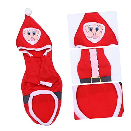 VICASKY Haustier-Kleidungsset 2er-Pack Weihnachtliche Hundemäntel Für Große Katzen Stilvolles Haustierkostüm Gemütliches Fleece-Material Für Weihnachtsfeiern Fotos von VICASKY