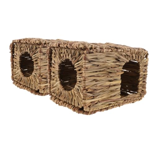 VICASKY 2Stücke Gras für Kleintiere Zusammenklappbares Meerschweinchenversteck Kaninchenhaus für Innen und Außenbereich Bequemer Rückzugsort für Meerschweinchen VICASKY 2Stücke Gras für Kleintiere Zusammenklappbares Meerschweinchenversteck Kaninchenhaus für Innen und Außenbereich Bequemer Rückzugsort für Meerschweinchen von VICASKY