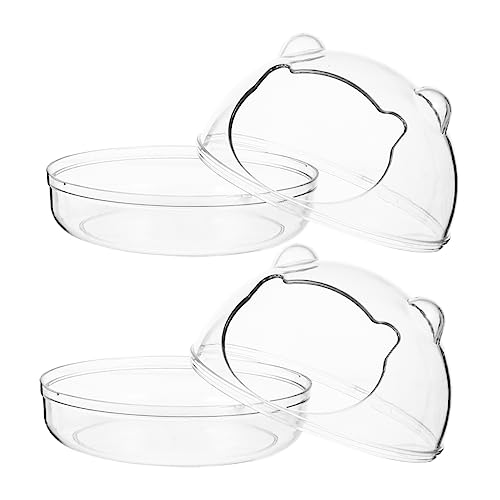 VICASKY 2Stücke Hamster Badezimmer Staubdichte Hamsterbadewanne Aus Hochwertigem Kunststoff Rutschfestes Design Für Kleine Haustiere Transparent Für Sichtbarkeit VICASKY 2Stücke Hamster Badezimmer Staubdichte Hamsterbadewanne Aus Hochwertigem Kunststoff Rutschfestes Design Für Kleine Haustiere Transparent Für Sichtbarkeit von VICASKY