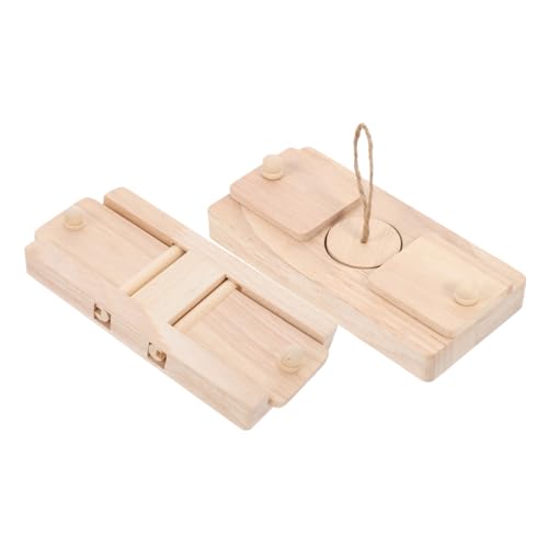 VICASKY 2Stücke Hamster Spielzeugset aus Langlebigem Holz Interaktive Futterverstecke für Hamsterkäfige Fördert Bewegung und Geistige Gesundheit Hochwertiges Zubehör VICASKY 2Stücke Hamster Spielzeugset aus Langlebigem Holz Interaktive Futterverstecke für Hamsterkäfige Fördert Bewegung und Geistige Gesundheit Hochwertiges Zubehör von VICASKY