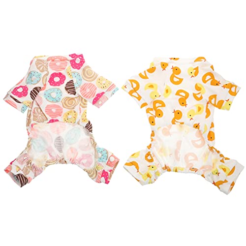 VICASKY 2Stücke Haustier Pyjamas für Thermische Atmungsaktive Schlafanzüge aus Baumwolle für Besondere Anlässe und Fototermine Wiederverwendbar und Langlebig VICASKY 2Stücke Haustier Pyjamas für Thermische Atmungsaktive Schlafanzüge aus Baumwolle für Besondere Anlässe und Fototermine Wiederverwendbar und Langlebig von VICASKY