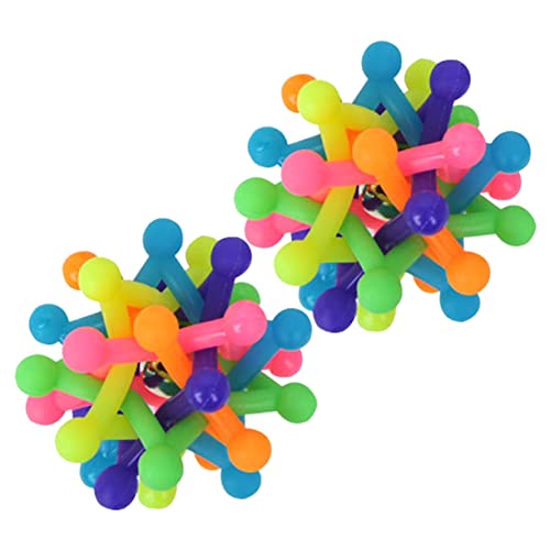 VICASKY 2Stücke Kautschuk Molar Ball mit Glocken Sound Leeres Design für Zahnpflege und Spielspaß für Kleine Langeweile VICASKY 2Stücke Kautschuk Molar Ball mit Glocken Sound Leeres Design für Zahnpflege und Spielspaß für Kleine Langeweile von VICASKY