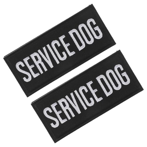 VICASKY 2Stücke Teilige Hundeweste Mit Gestickten Abzeichen Aus Weichem Strapazierfähigem Polyester Multifunktional Für Training Und Reisen Für Kleine Bis Große von VICASKY