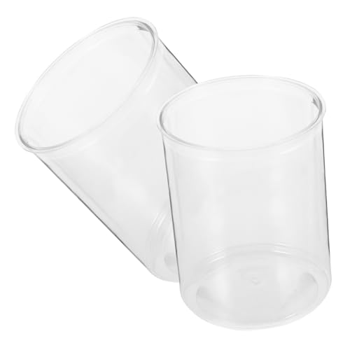 VICASKY 2Stücke Transparente Aquarien Für Kleine Fische Und Pflanzen Desktop Aquarium Für Wasserpflanzen Und Dekoration Design von VICASKY